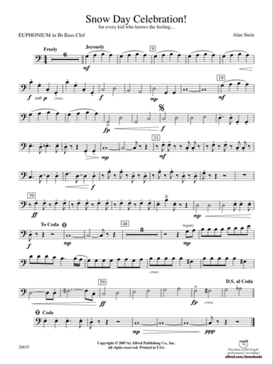 Snow Day Celebration!: (wp) B-flat Baritone B.C.