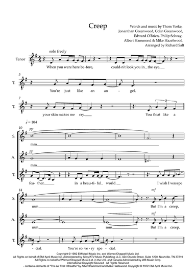 Creep (arr. Richard Salt)