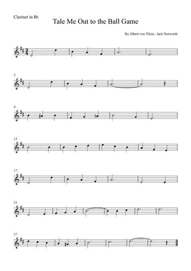 Take Me Out To The Ball Game