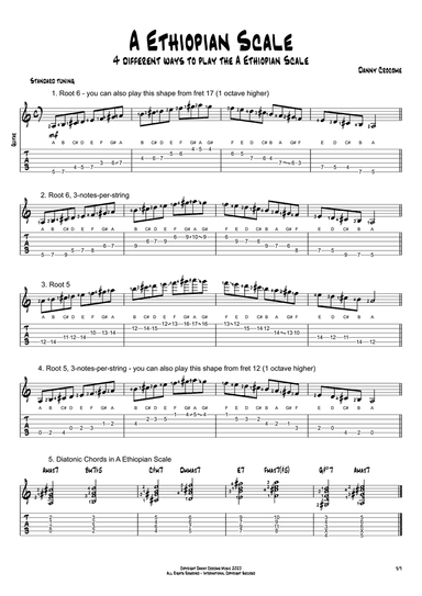 A Ethiopian Scale (4 Ways to Play)