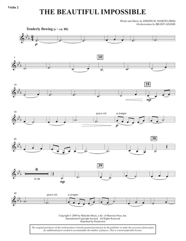 The Beautiful Impossible - Violin 2