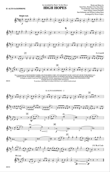 High Hopes: E-flat Alto Saxophone