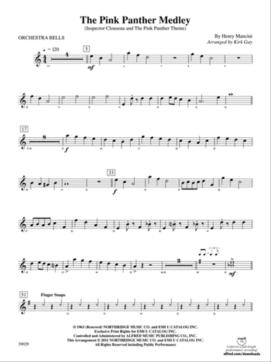 The Pink Panther Medley (Inspector Clouseau and The Pink Panther Theme): Bells