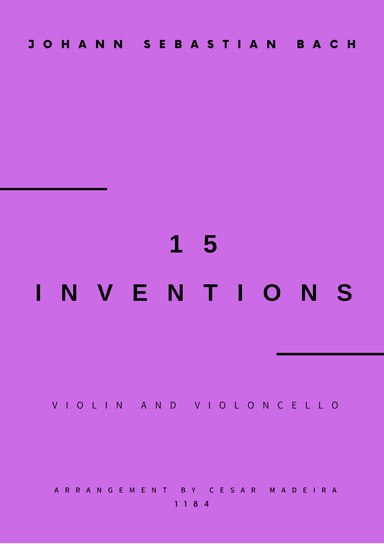 15 Inventions - Violin and Cello (Individual Parts)