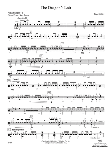 The Dragon's Lair: 1st Percussion