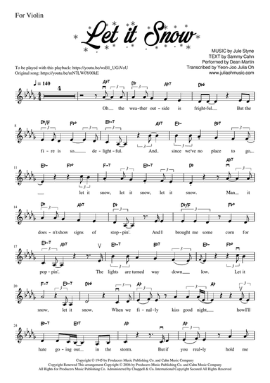 Let It Snow! Let It Snow! Let It Snow!