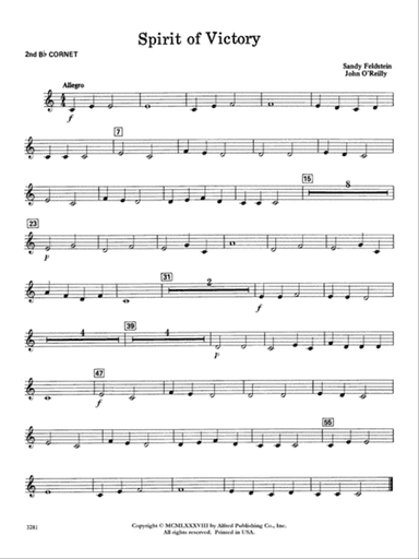 Spirit of Victory: 2nd B-flat Cornet