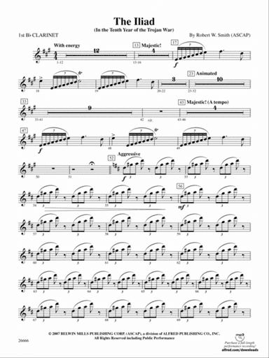 The Iliad: 1st B-flat Clarinet
