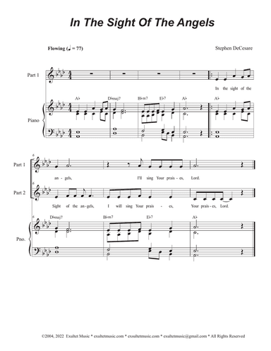 In The Sight Of The Angels (2-part choir)
