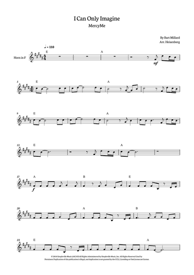 I Can Only Imagine