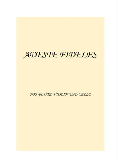 Adeste Fideles EASY TRIO