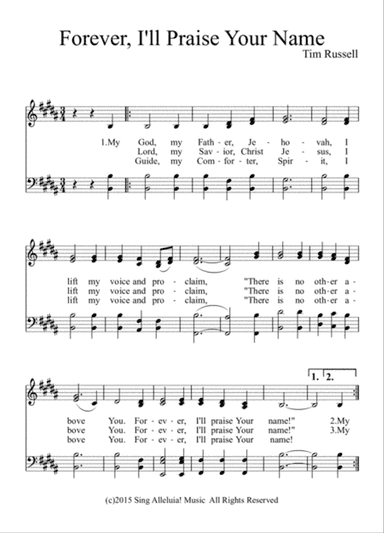 Forever I'll Praise Your Name