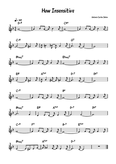 How Insensitive (insensatez)