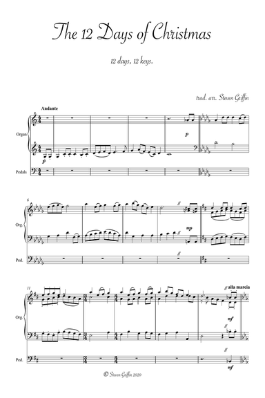 The 12 Days of Christmas (organ solo)