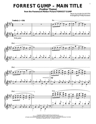 Forrest Gump - Main Title (Feather Theme) (arr. Phillip Keveren)