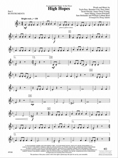 High Hopes: Part 2 - B-flat Instruments