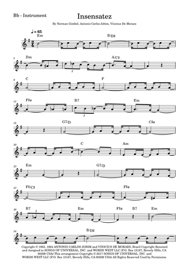 How Insensitive (insensatez)