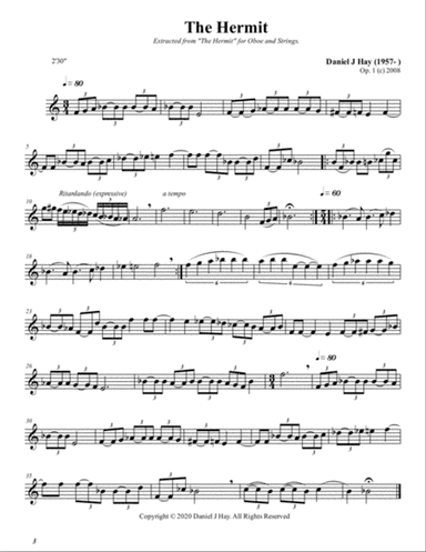 The Hermit - (Opus 1) Solo (Treble Clef)