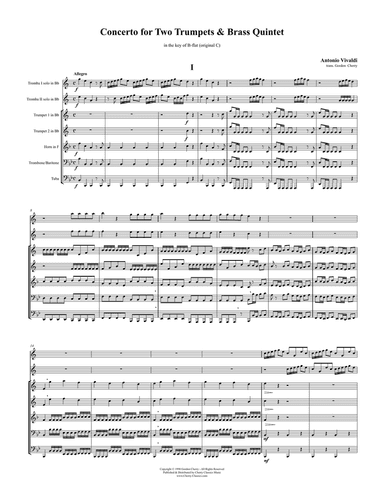 Concerto for Two Trumpets or Cornets and Brass Quintet