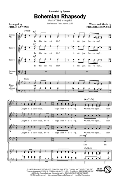Bohemian Rhapsody (arr. Philip Lawson)