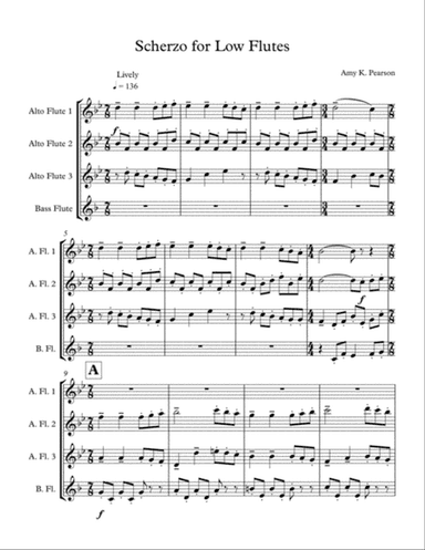 Scherzo for Low Flutes