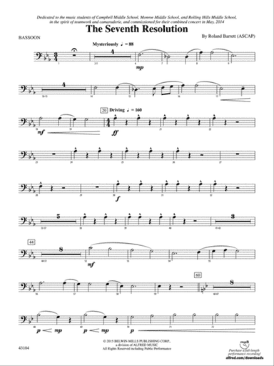 The Seventh Resolution: Bassoon