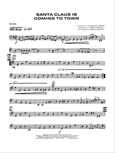 Santa Claus Is Coming to Town: String Bass