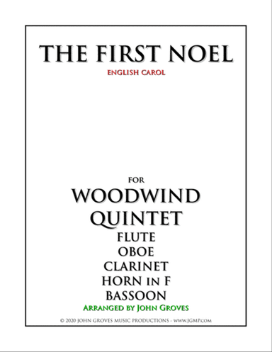 The First Noel - Woodwind Quintet