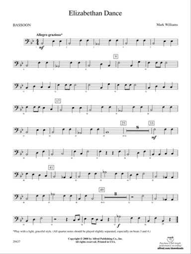 Elizabethan Dance: Bassoon