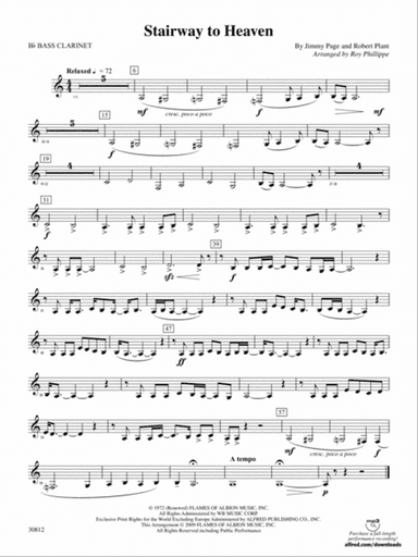 Stairway to Heaven: B-flat Bass Clarinet