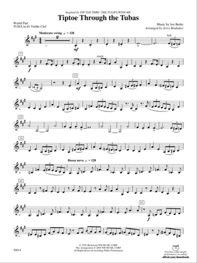 Tiptoe Through the Tubas: (wp) E-flat Tuba T.C.