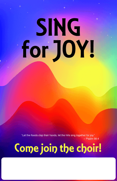 Sing For Joy! Poster