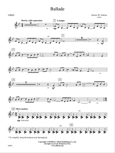 Ballade: Vibraphone