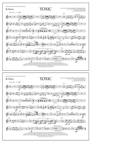Toxic (arr. Tom Wallace) - Bb Horn