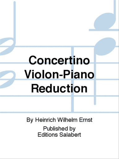Concertino Violon-Piano Reduction
