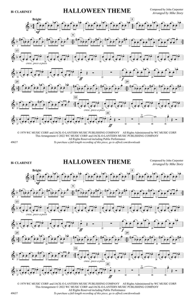 Halloween Theme: 1st B-flat Clarinet