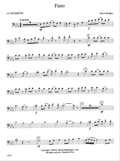 Fiero: 1st Trombone