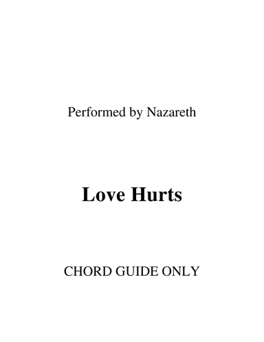 Love Hurts