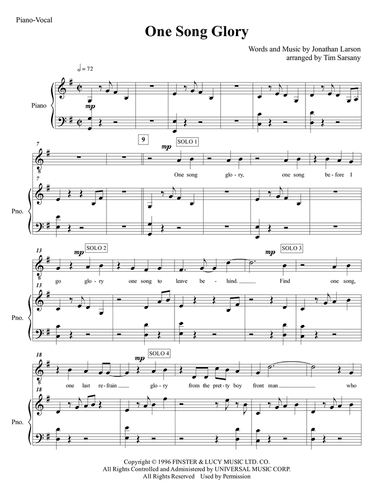 One Song Glory