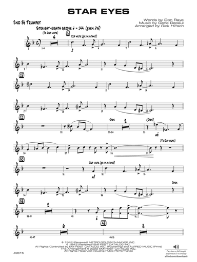 Star Eyes: 2nd B-flat Trumpet