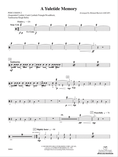 A Yuletide Memory: 2nd Percussion