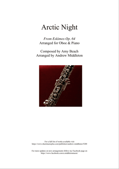 Arctic Night arranged for Oboe and Piano