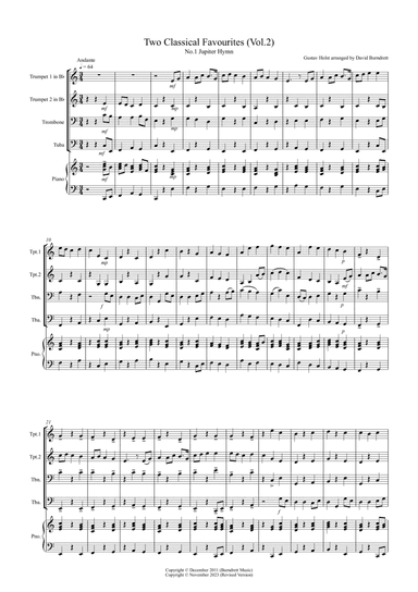 2 Classical Favourites for Brass Quartet (volume two)