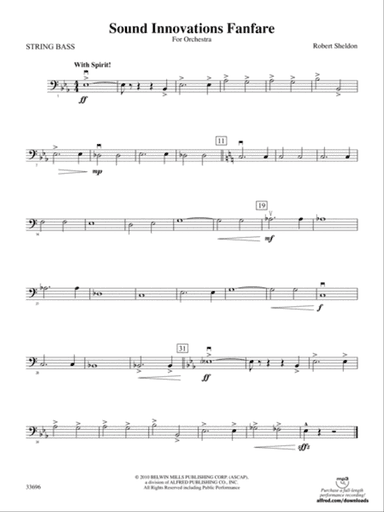 Sound Innovations Fanfare: String Bass
