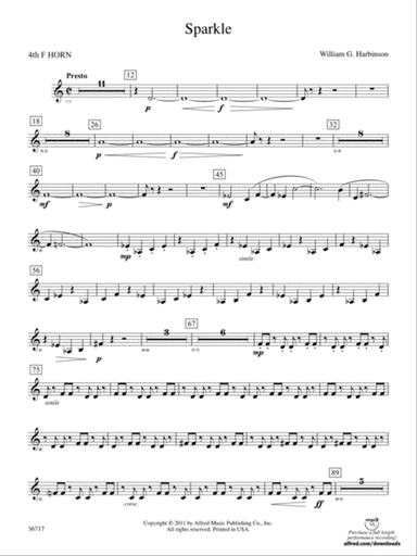 Sparkle: 4th F Horn