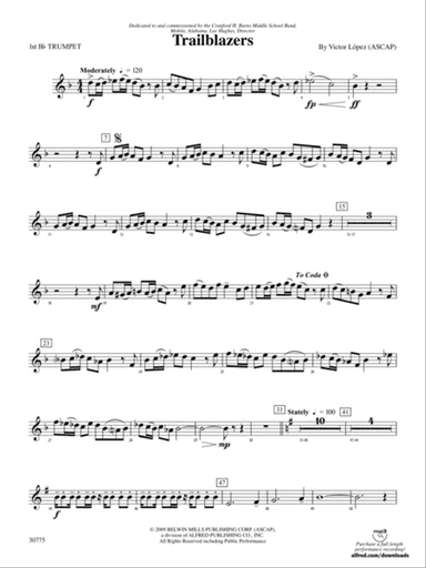 Trailblazers: 1st B-flat Trumpet