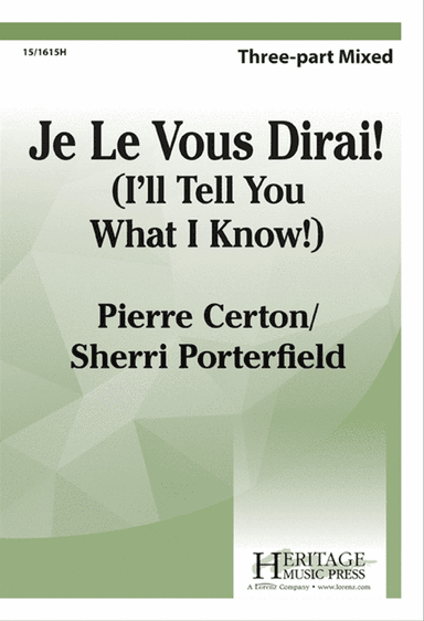 Je le Vous Dirai