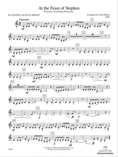 At the Feast of Stephen: (wp) E-flat Contrabass Clarinet