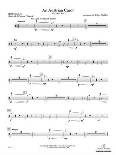 An Austrian Carol: 1st Percussion