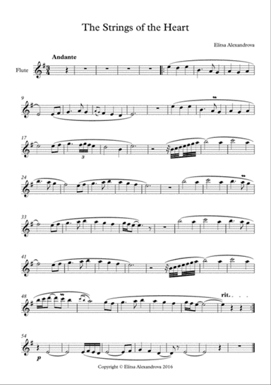 The Strings of the Heart - flute